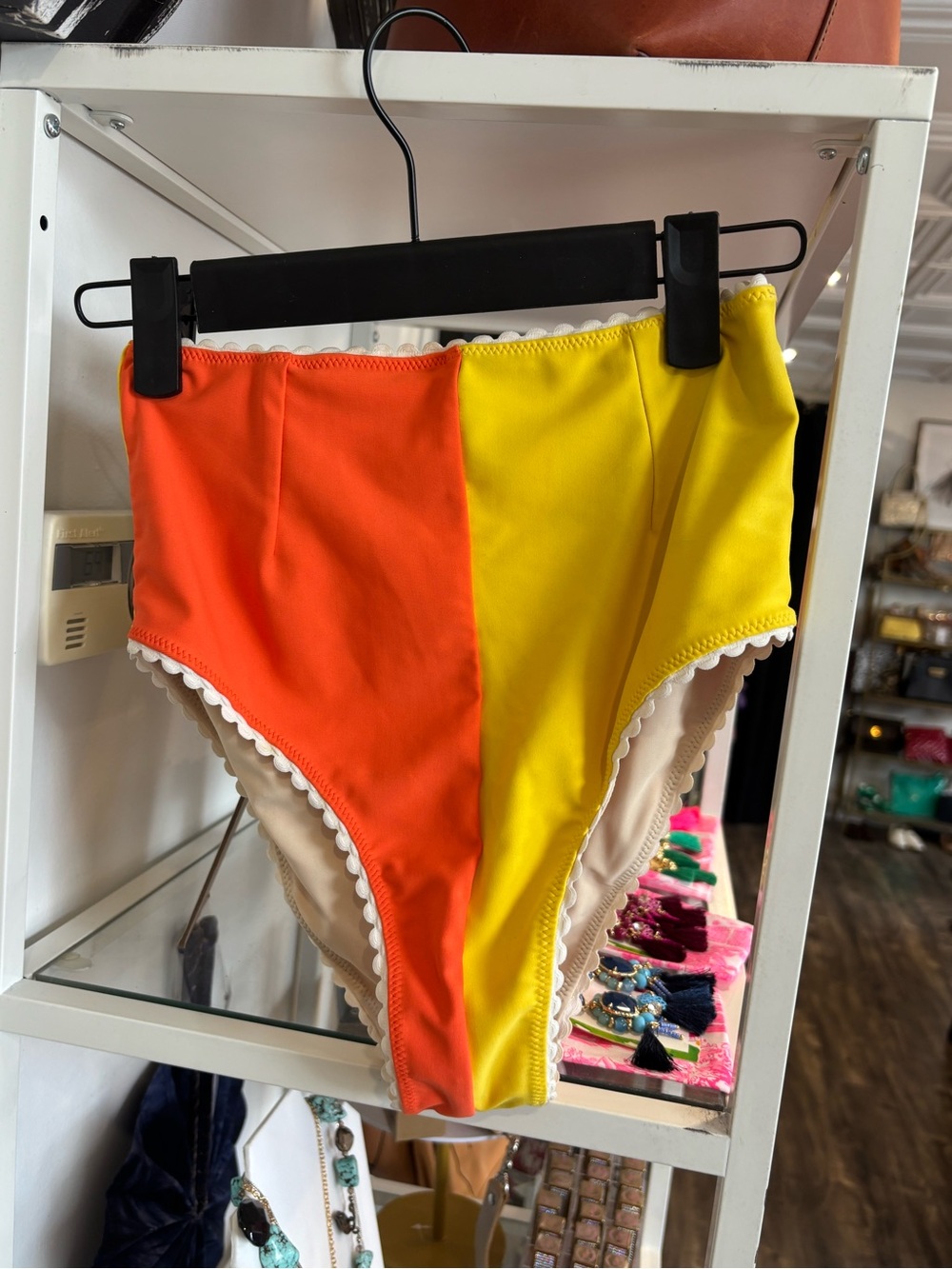 Colorblock Yellow & Orange Swimsuit - Picture 5 of 6